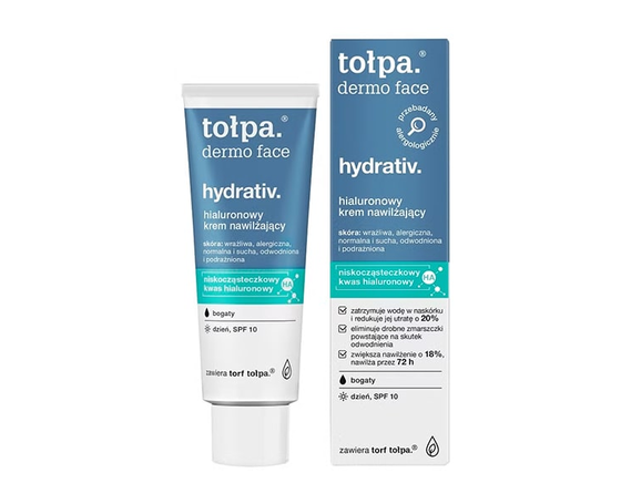 Увлажняющий крем  SPF10, TOLPA DERMO FACE HYDRATIV купить в Минске купить в Беларуси