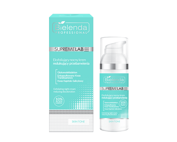 Ночной отшелушивающий крем, уменьшающий пигментацию SUPREMELAB SKIN TONE купить в Минске крем против пигментации купить в Беларуси