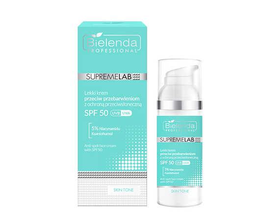 Крем для лица от пигментных пятен с SPF50 UVA/UVB SUPREMELAB SKIN TONE купить в Минске крем против пигментации купить в Беларуси