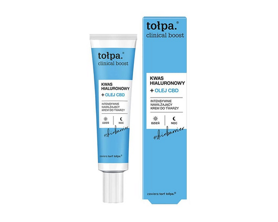 Увлажняющий крем для лица гиалуроновая кислота + масло CBD TOLPA CILINICAL BOOST купить в Минске купить в Беларуси