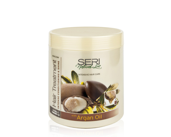 Маска для тусклых и поврежденных волос с аргановым  маслом Интенсивное кондиционирование и сияние Farcom Professional Seri Natural Line купить в Минске