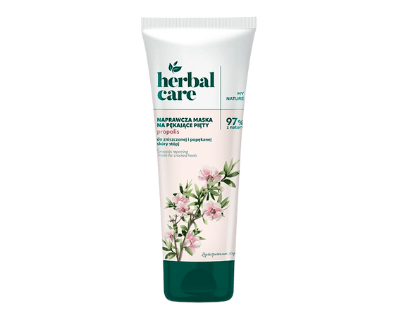 Восстанавливающая крем-маска для трескающихся пяток Прополис Herbal Care, 100 мл купить в Минске