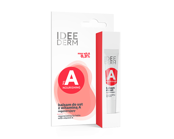 Восстанавливающий бальзам для губ с витамином А IDEE DERM купить в Минске