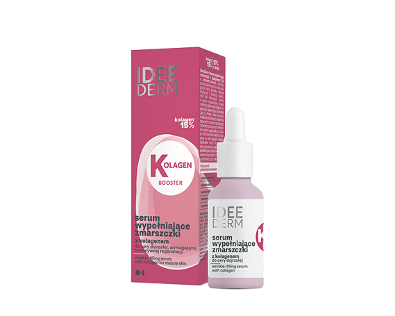Разглаживающая морщины сыворотка-бустер с 15 % коллагена  IDEE DERM  купить в Минке