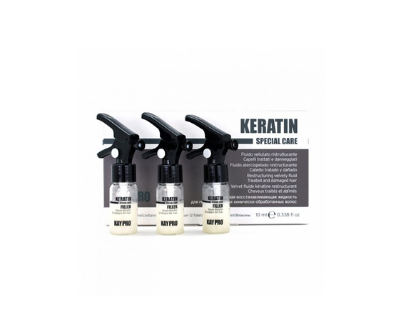 KAYPRO KERATIN Восстанавливающий филлер с кератином и коллагеном для поврежденных и химически обработанных волос 