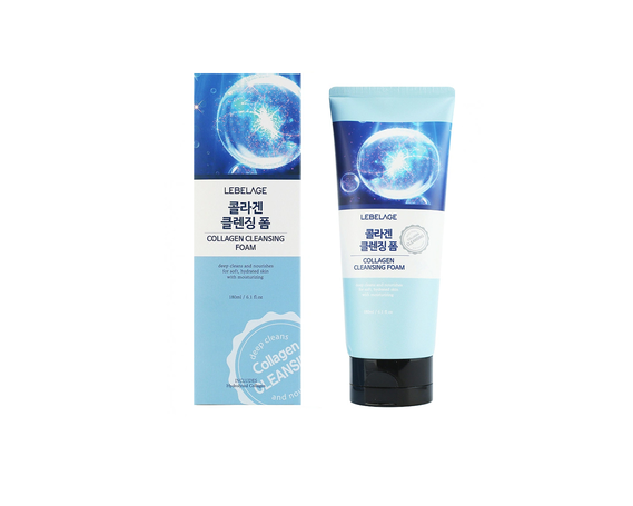  Очищающая пенка для умывания Lebelage COLLAGEN CLEANSING FOAM с коллагеном купить в Минске
