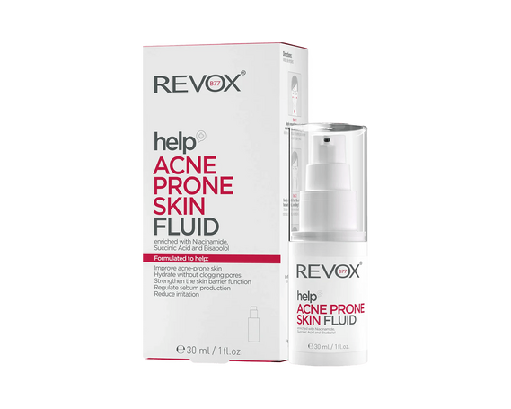 Флюид для кожи, склонной к акне HELP ACNE PRONE SKIN REVOX B77 купить в Минске купить в Беларуси