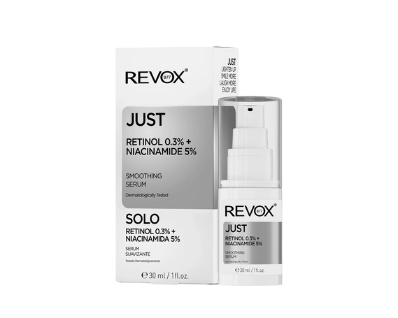 Антивозрастная сыворотка для лица JUST RETINOL 0.3% + NIACINAMIDE 5% REVOX B77  купить в Минске купить в Беларуси