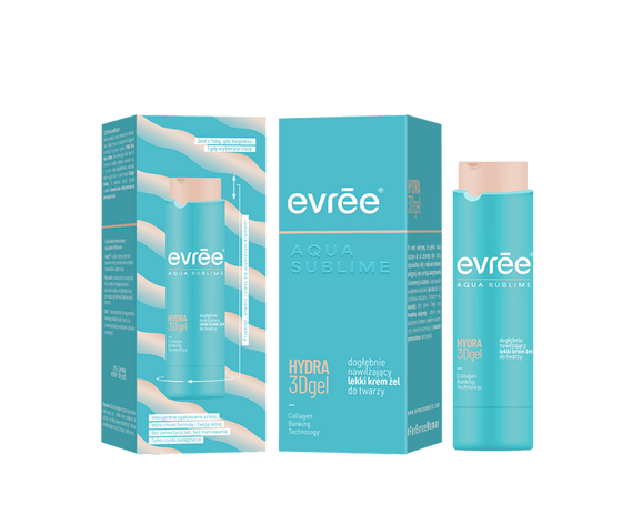 Лёгкий гель-крем для глубокого увлажнения лица EVREE  AQUA SUBLIME HYDRA 3D Gel, 45 мл