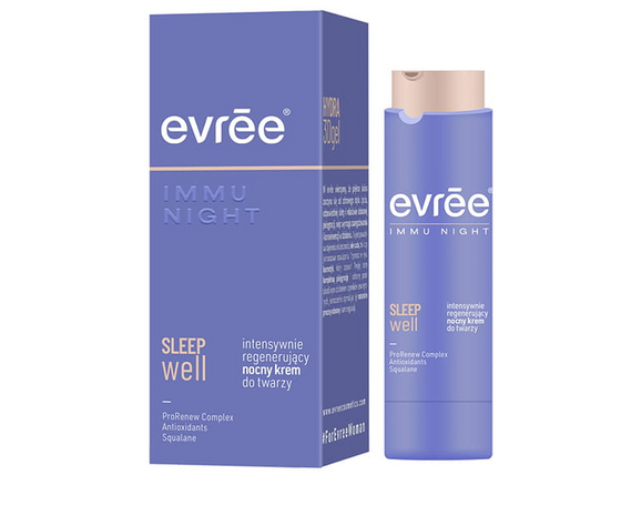 Интенсивно восстанавливающий ночной крем для лица EVREE IMMU NIGHT SLEEP WELL, 45 мл