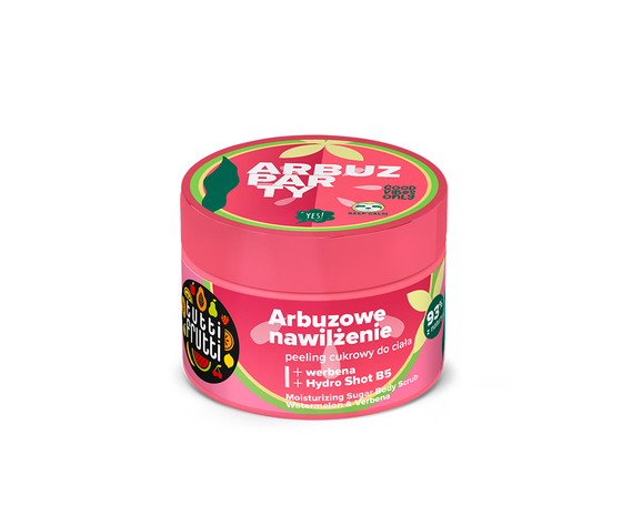 Увлажняющий сахарный скраб для тела Арбуз и Вербена Tutti Frutti купить в Минске