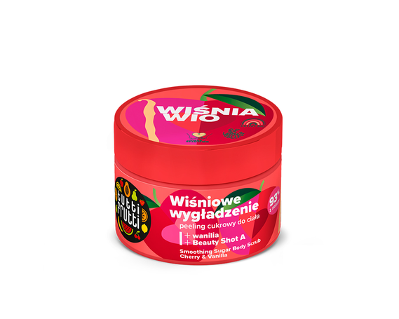 Смягчающий сахарный скраб для тела Вишня и Ваниль Tutti Frutti купить в Минске